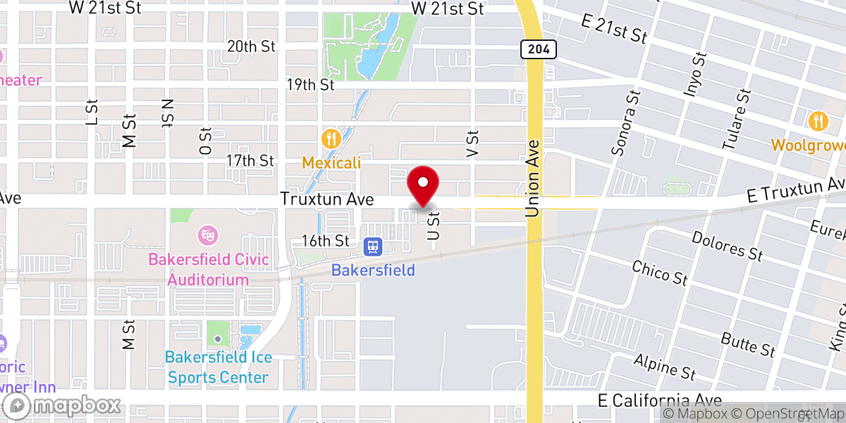 Map showing location of St. George Greek Orthodox Church