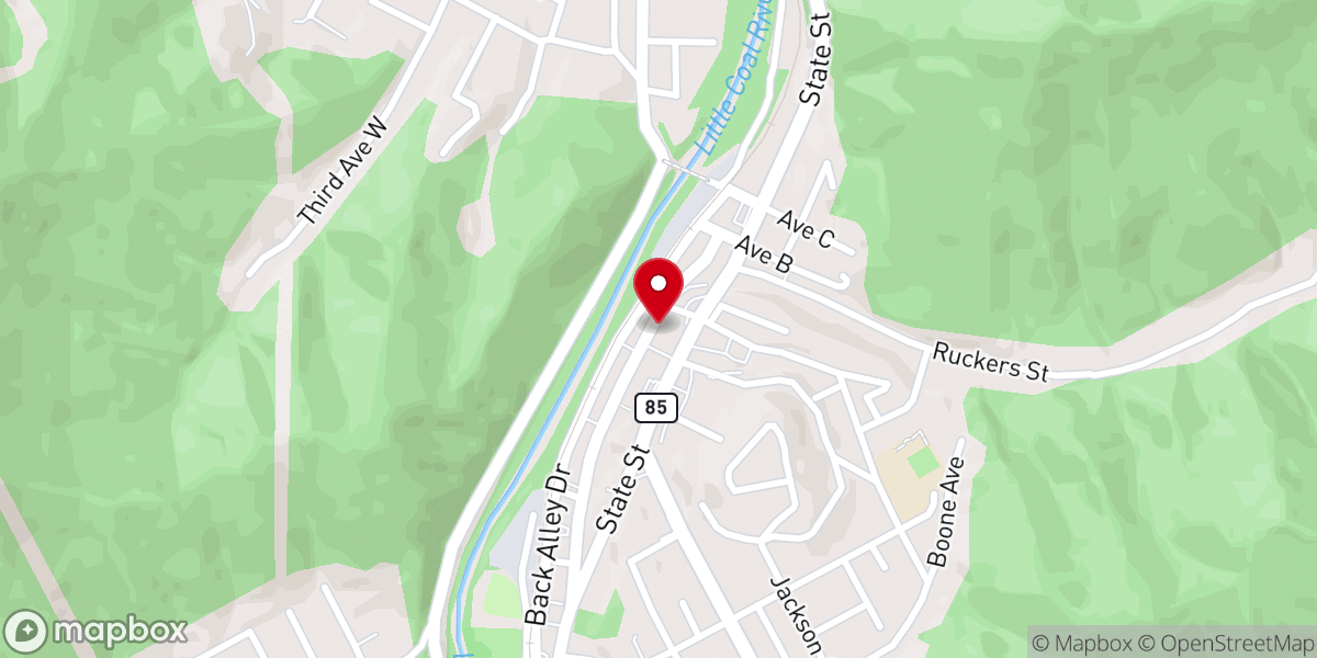Map showing location of New Harvest Church-Nazarene