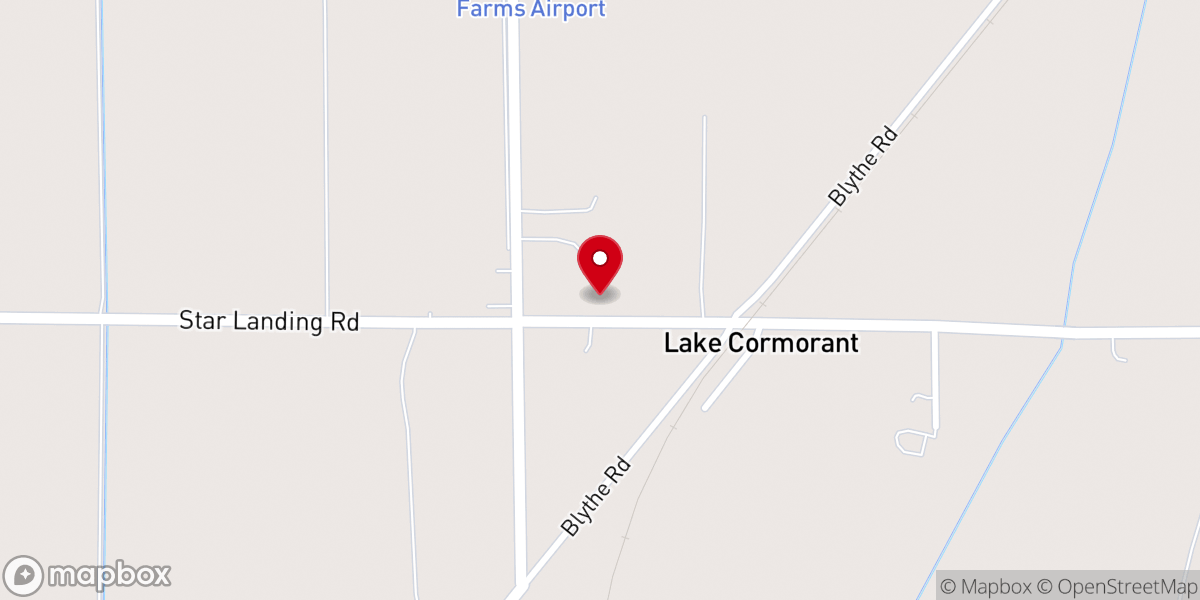 Map showing location of Lake Cormorant UM Church