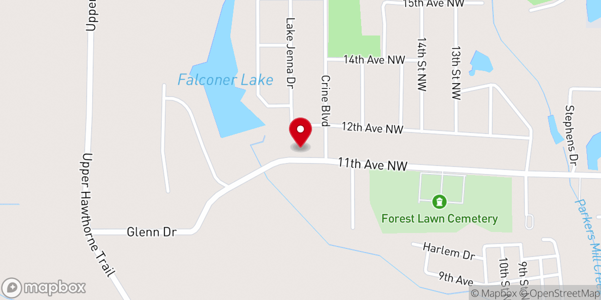 Map showing location of St Elizabeth Ann Seton