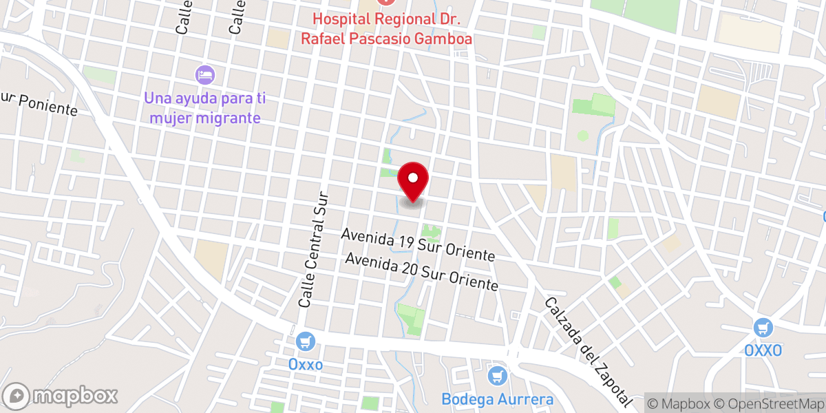 Map showing location of Templo Auditorio Cristiano Solo Cristo Salva