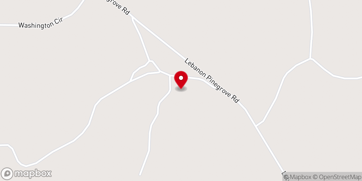 Map showing location of Paige Grove Church