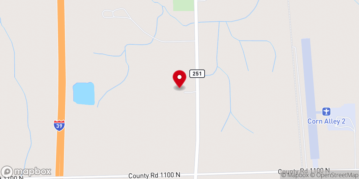 Map showing location of Community Bible Fellowship