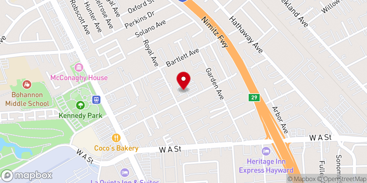 Map showing location of Grace Bible Church