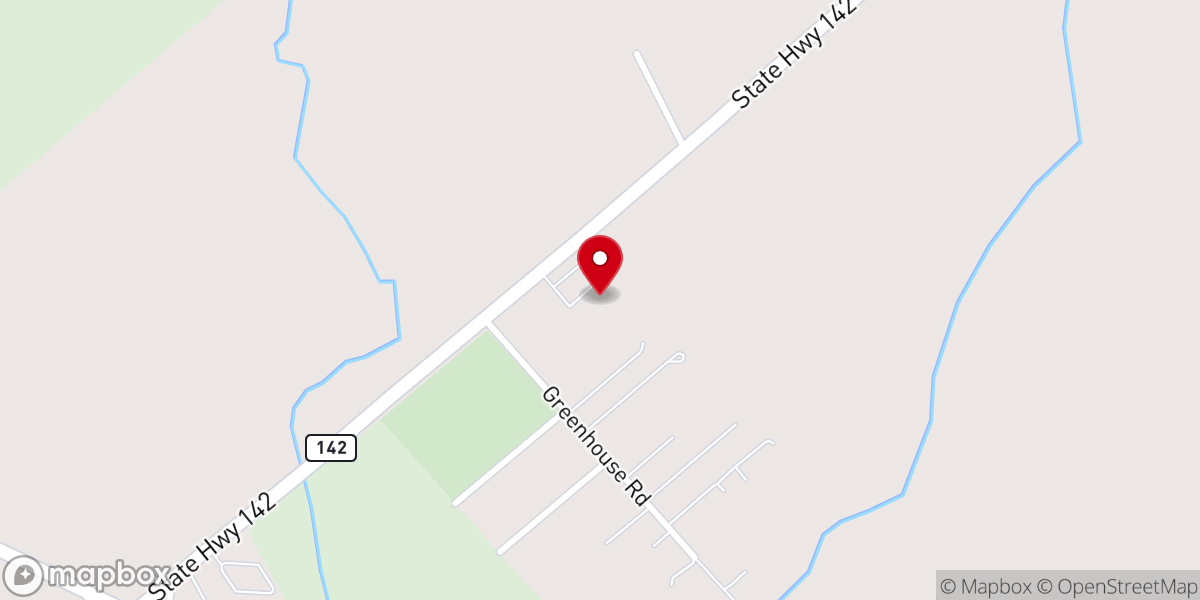 Map showing location of Martindale Baptist Church
