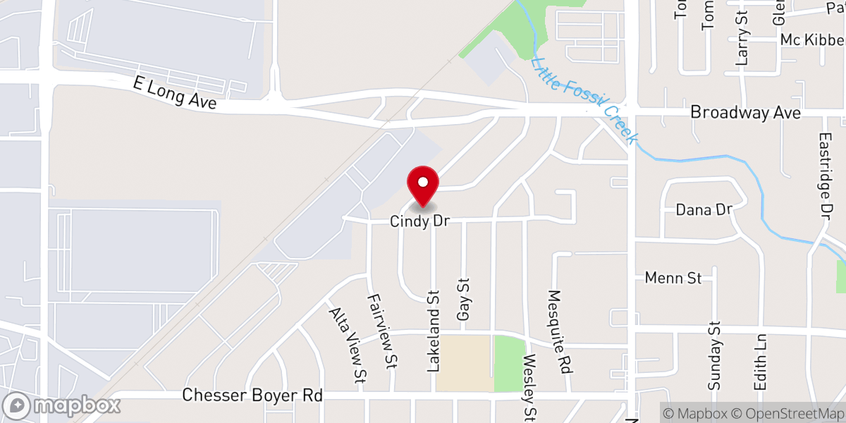 Map showing location of Lakeland Street Baptist Church