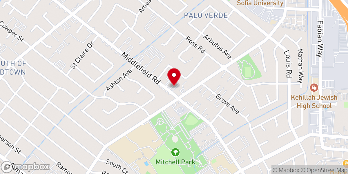 Map showing location of Fathers House Palo Alto