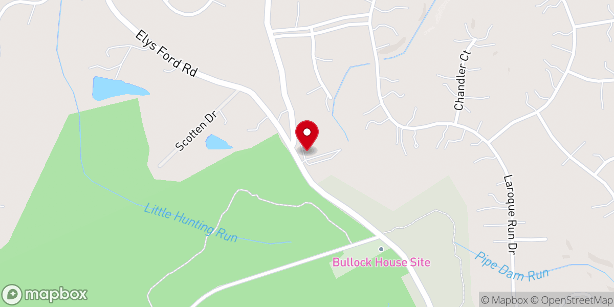 Map showing location of St. Patrick Catholic Church