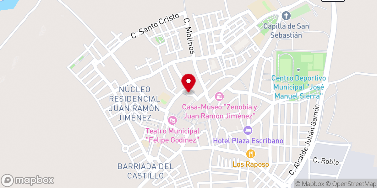Map showing location of Capilla de la Santa Cruz de la calle San Miguel