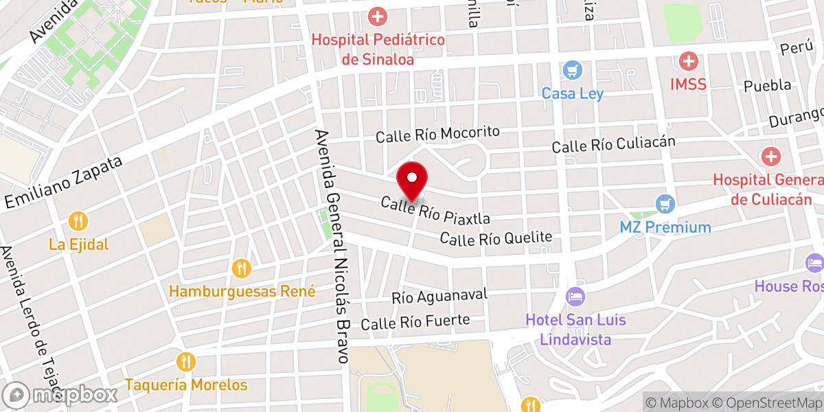 Map showing location of Centro de Restauración y Avivamiento Monte Alto