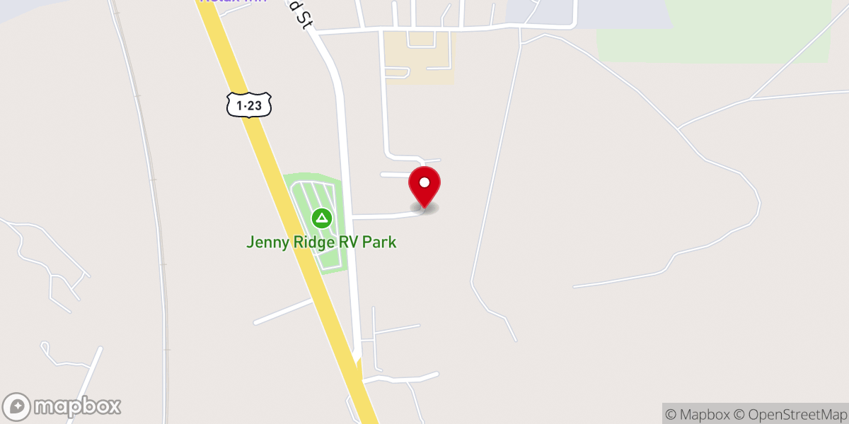 Map showing location of Mt High Holiness Church