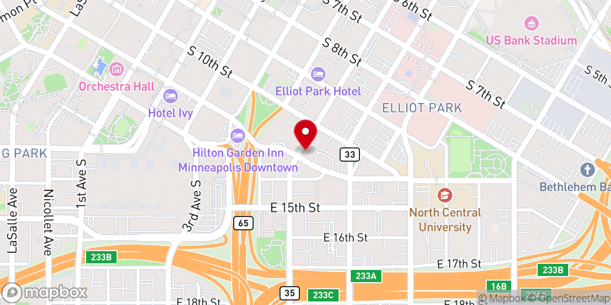 Map showing location of Iprf Beth Eden Minnesota USA