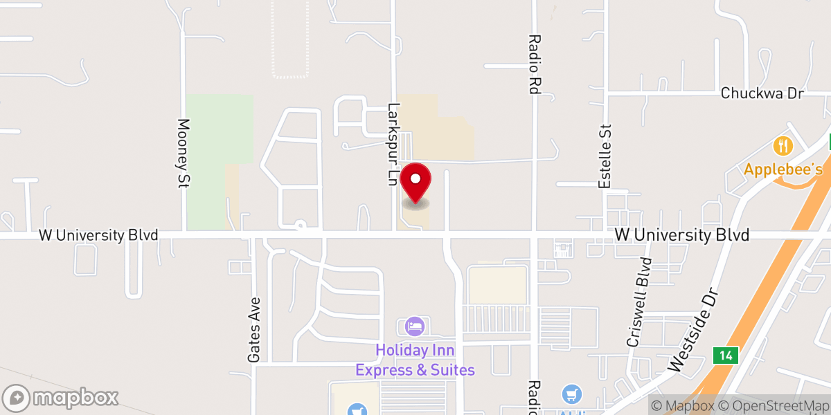 Map showing location of Duane Sheriff Ministries