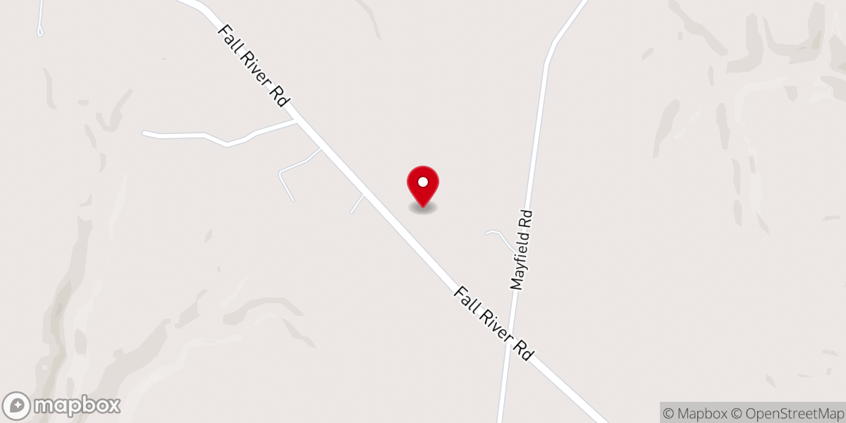 Map showing location of Goodspring Mennonite Church