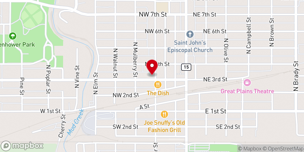 Map showing location of Neighbor to Neighbor Abilene