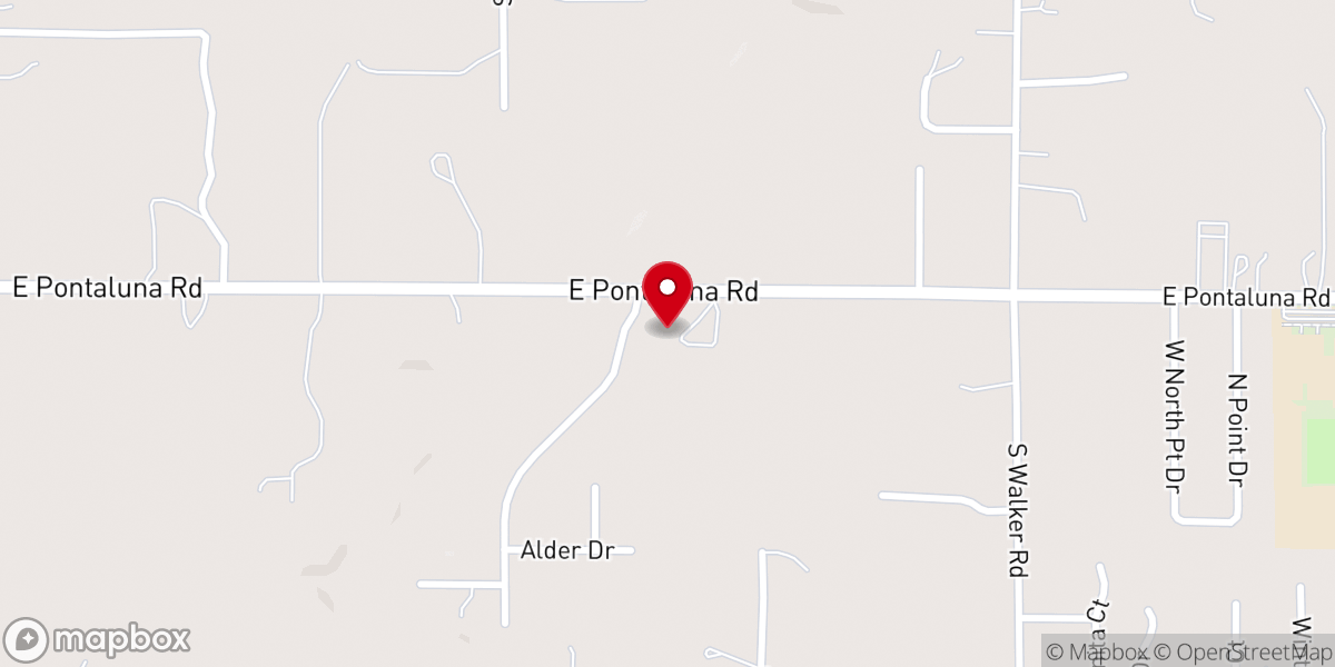 Map showing location of Edgewood Lutheran Church