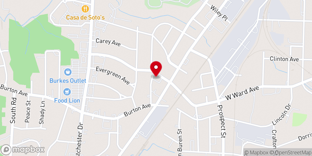 Map showing location of High Point Church of God of Prophecy