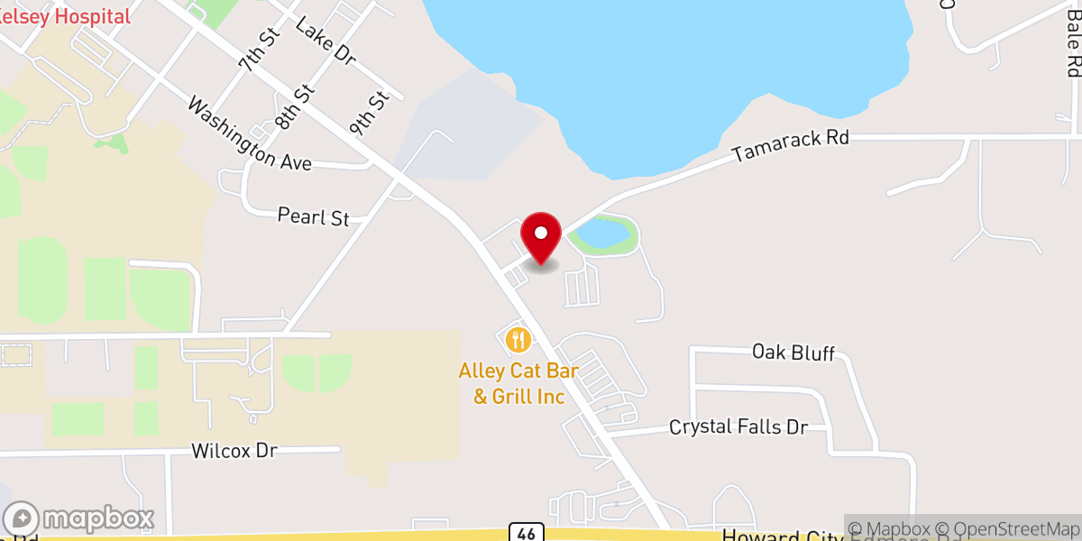 Map showing location of Holy Trinity Lutheran Church