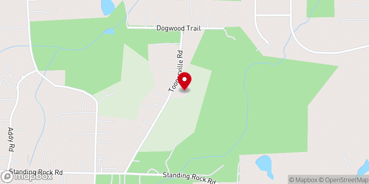 Map showing location of Crossroads food pantry