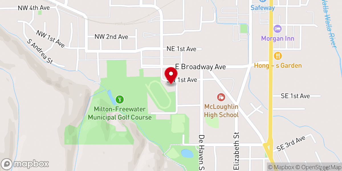 Map showing location of Bethel Conservative Baptist