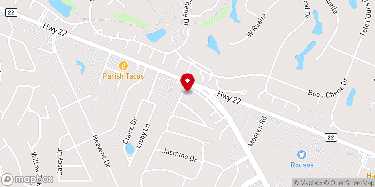 Map showing location of Pentecostals of Mandeville