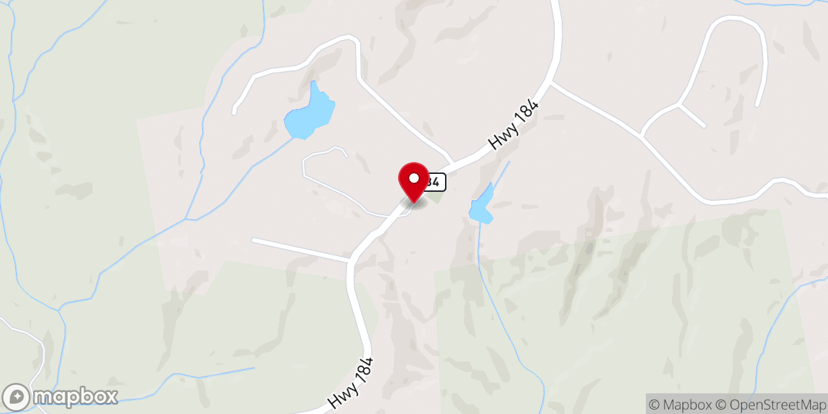 Map showing location of Currahee Church