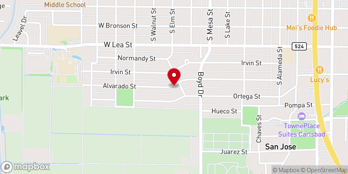 Map showing location of Paradise Ranch