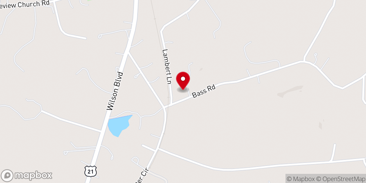 Map showing location of Blythewood Baptist Church