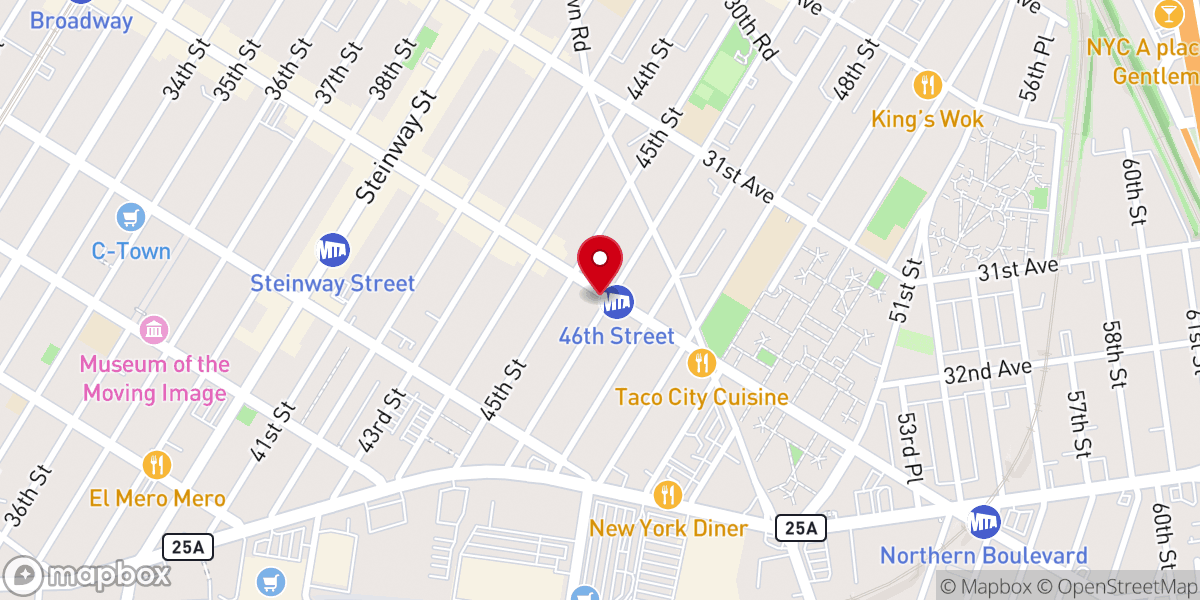 Map showing location of The Salvation Army Astoria Corps Community Center