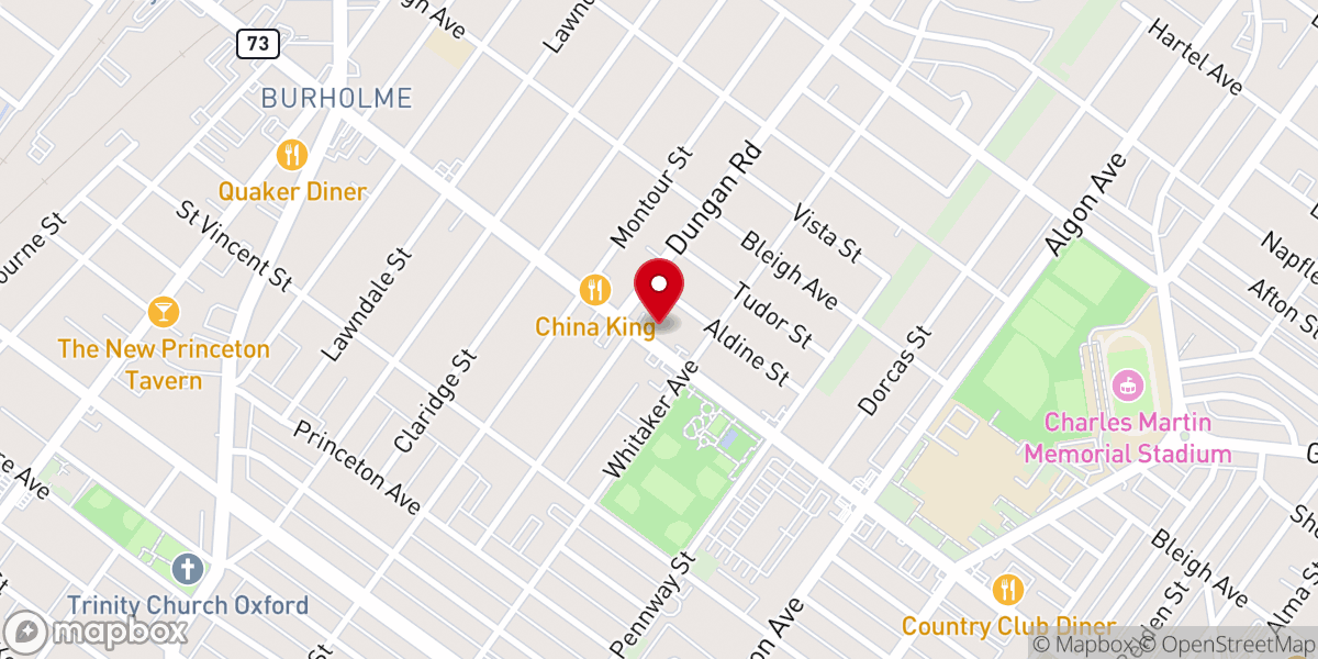 Map showing location of Holy Flock of Christ