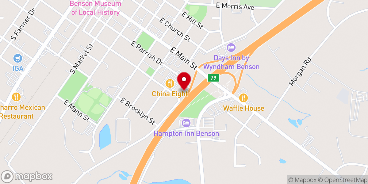 Map showing location of Living Waters Divine Ministries