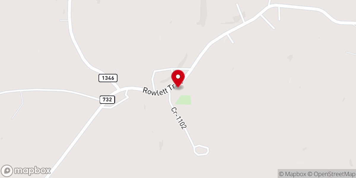 Map showing location of Russell Chapel