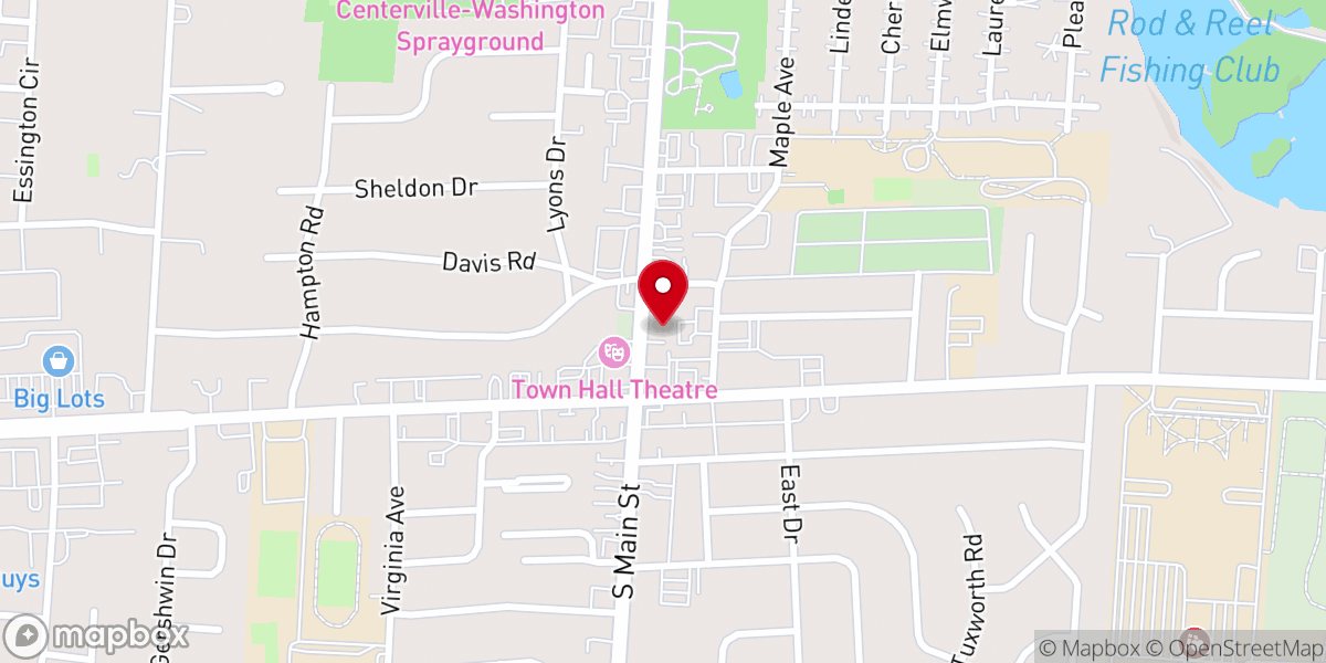 Map showing location of Cross Point Vineyard Church
