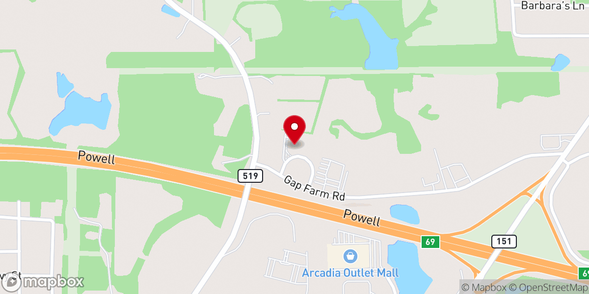 Map showing location of Bienville Parish Courthouse & Sheriff Department