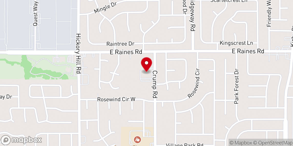 Map showing location of Soul Winners Baptist Church