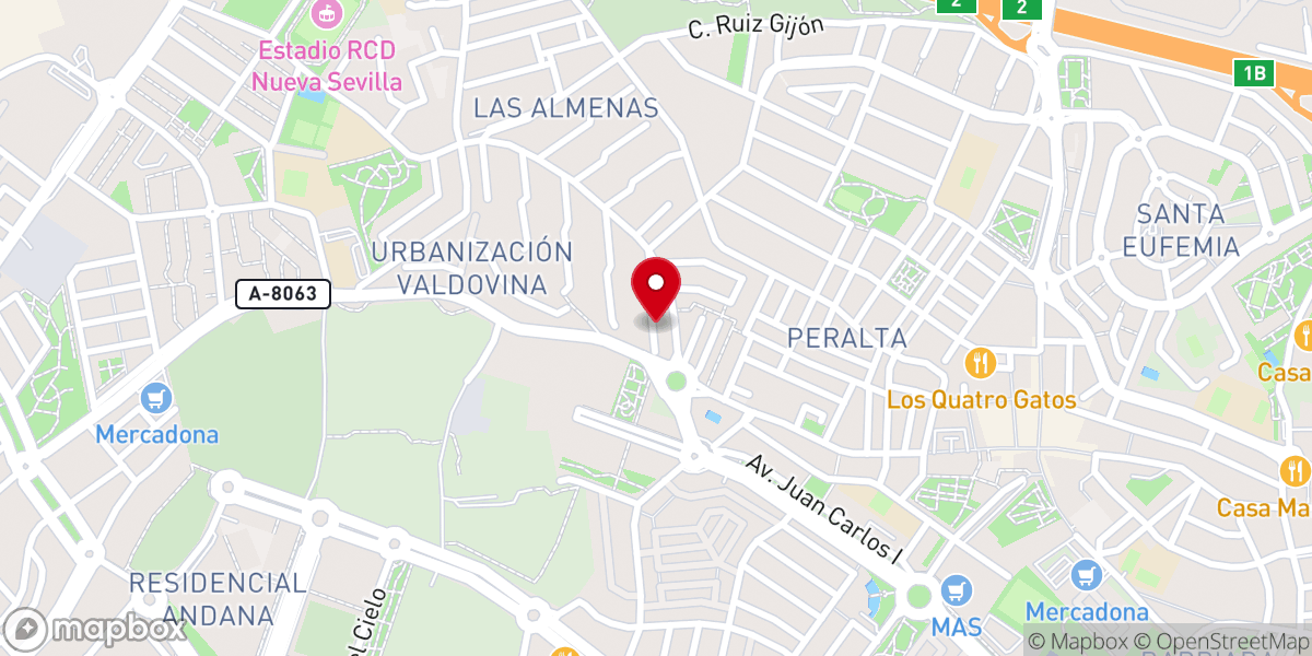 Map showing location of Lugar sagrado de las patatas