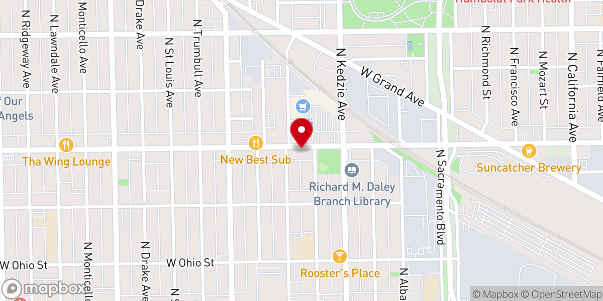 Map showing location of Sweet Home Missionary Baptist Church