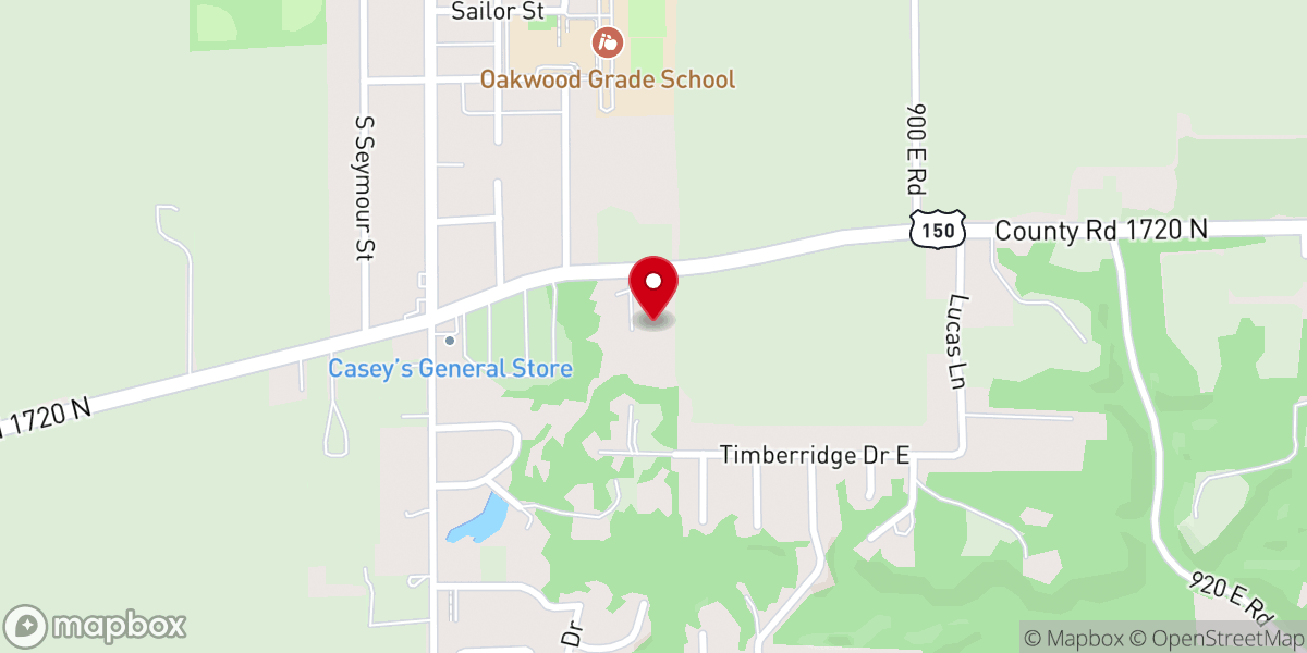 Map showing location of Oakwood Nazarene Little Lambs