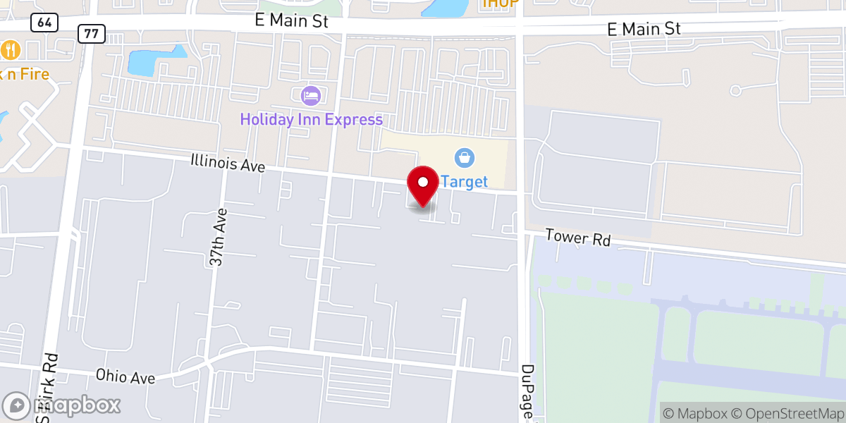Map showing location of Promise Church