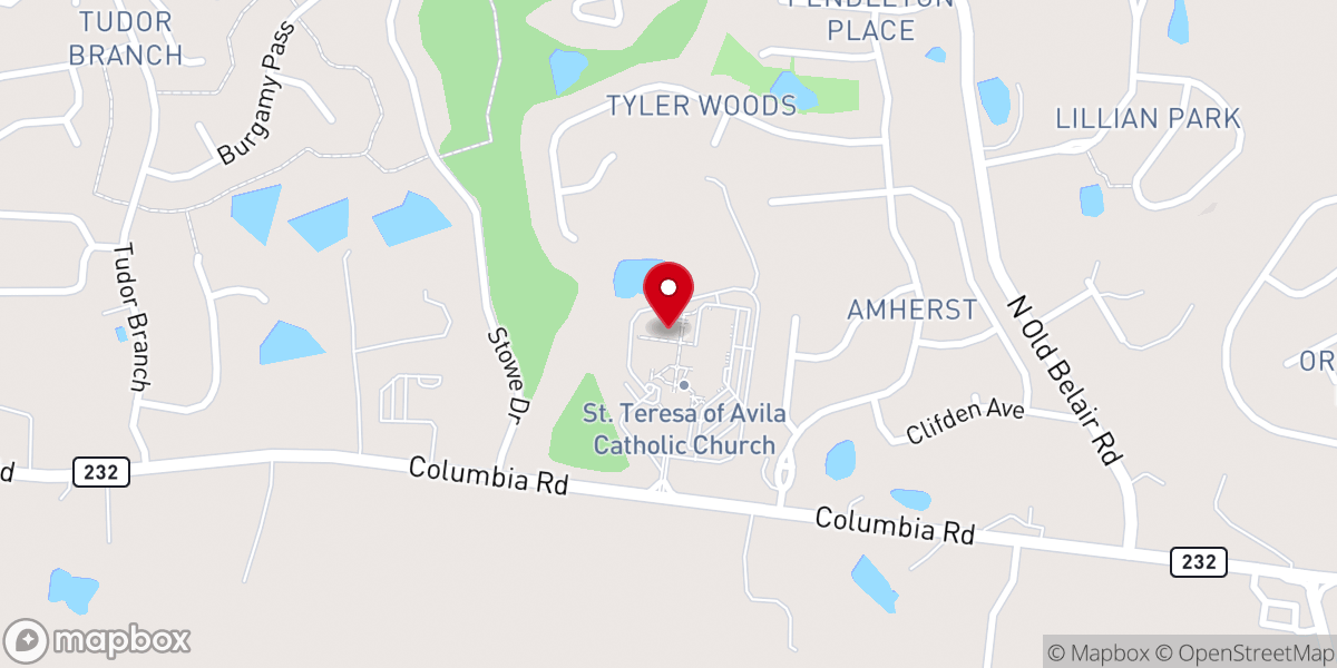 Map showing location of Parish Life Annex