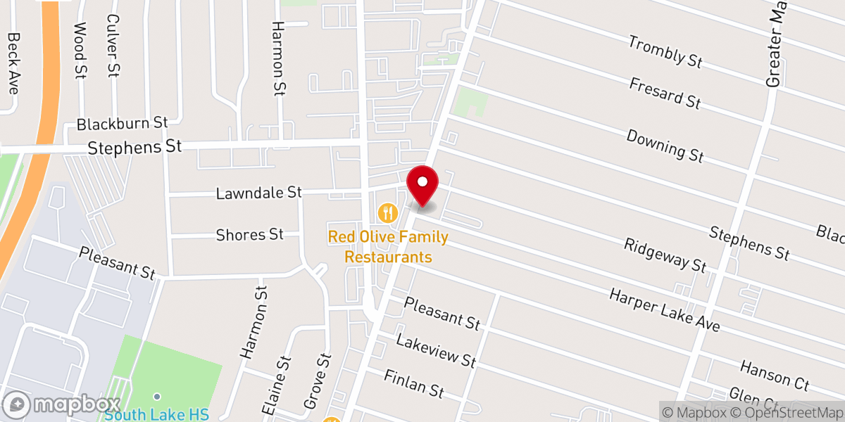 Map showing location of Living Hope Church