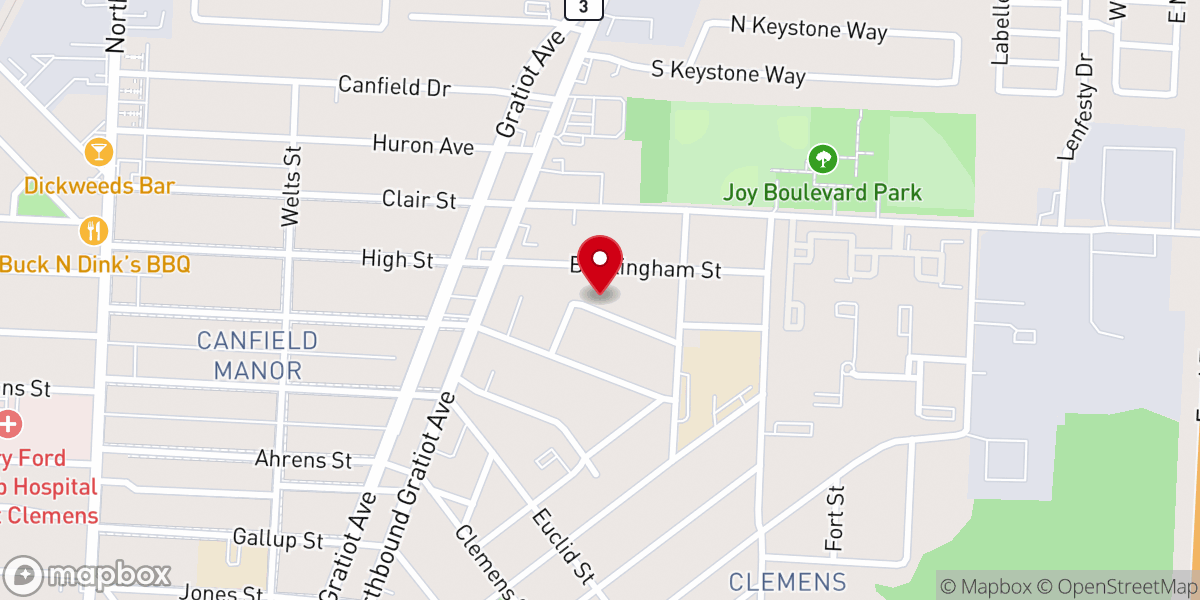 Map showing location of Wedded Bliss Officiant Services