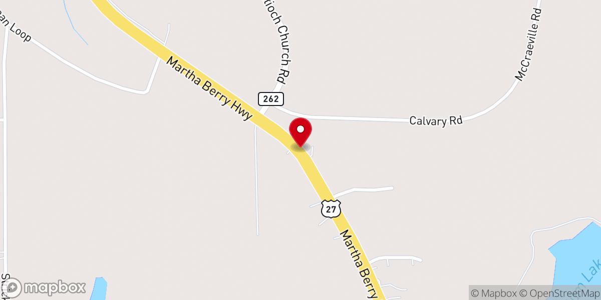 Map showing location of Smithgrove Missionary Baptist Church