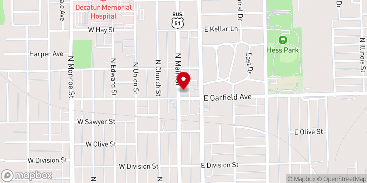 Map showing location of Main Street Church-The Living God