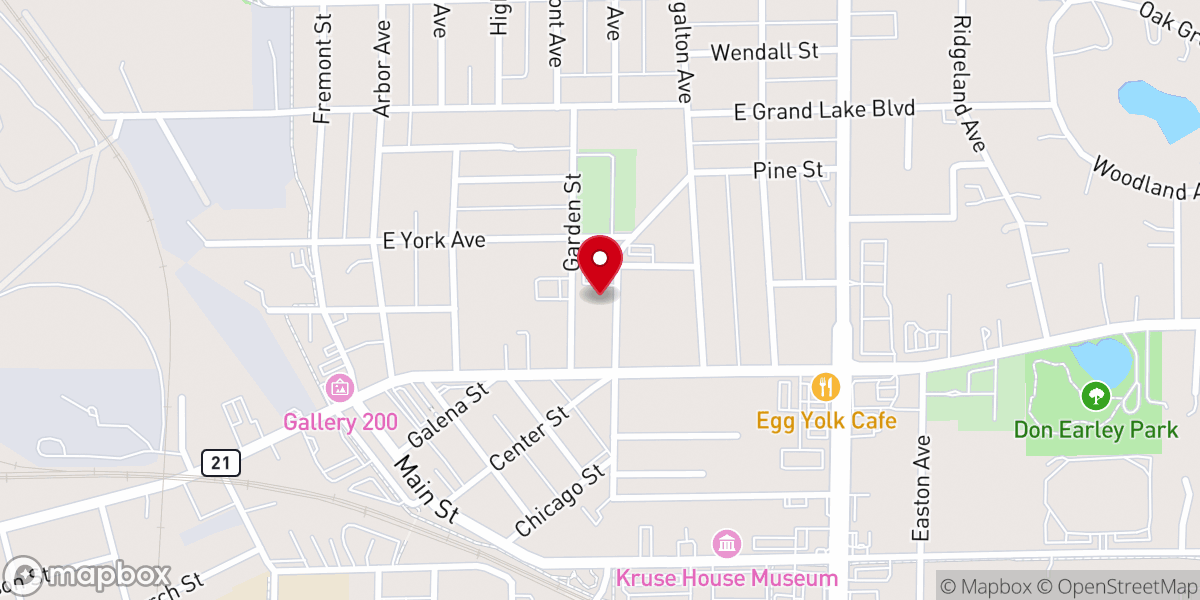 Map showing location of St Mary's Catholic Church Parish Office
