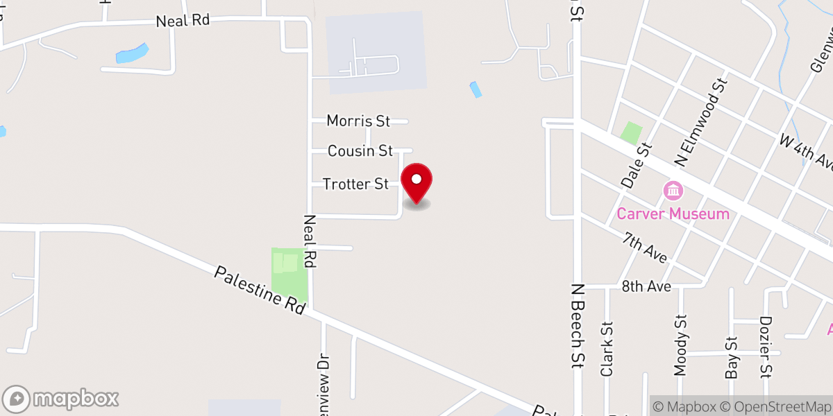 Map showing location of St Matthew M B Church Picayune MS