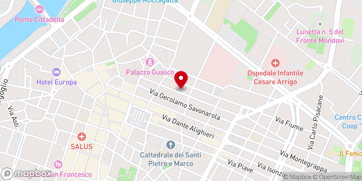 Map showing location of Nostra Signora di Loreto (Santa Rita)