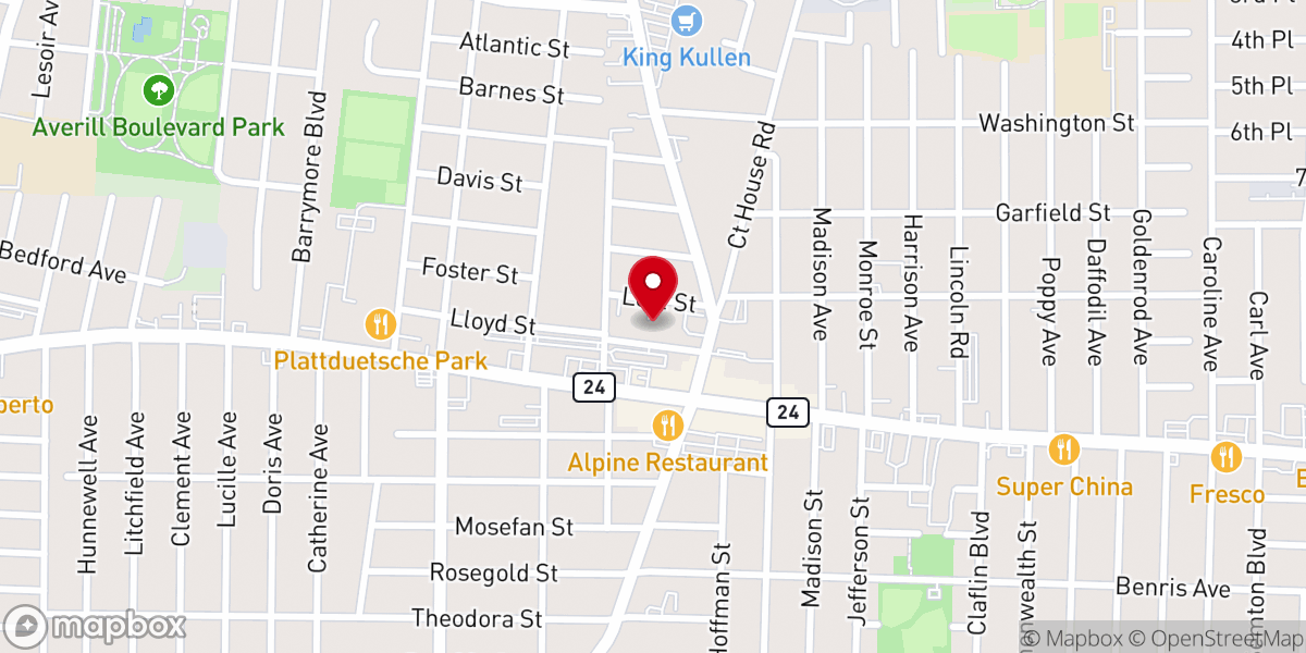 Map showing location of St Catherine of Sienna Roman Catholic Church