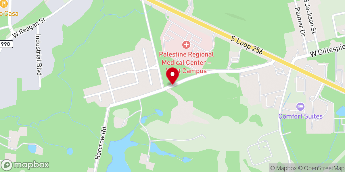 Map showing location of Pilgrim Hill Church