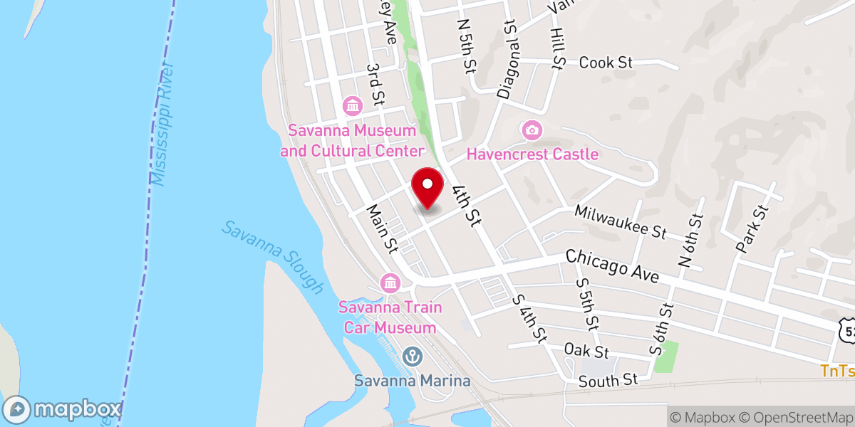 Map showing location of St Peters Lutheran Church
